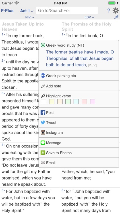 PARALLEL PLUS Bible-study app