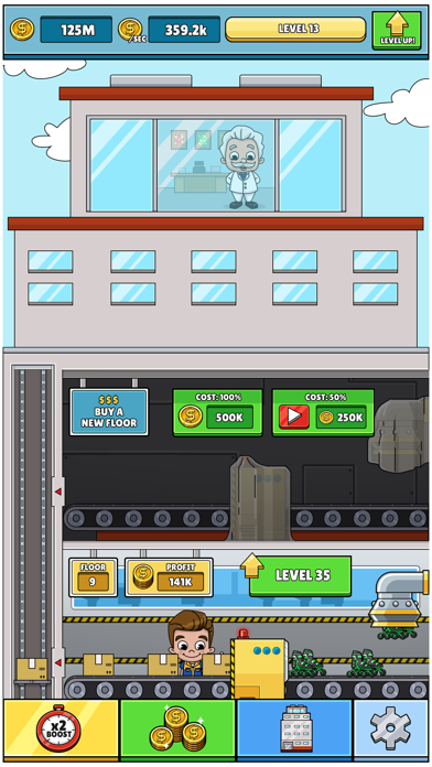 Idle Box Tycoon screenshot 2