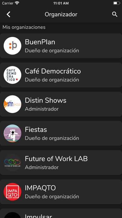 BuenPlan Organizador screenshot 2