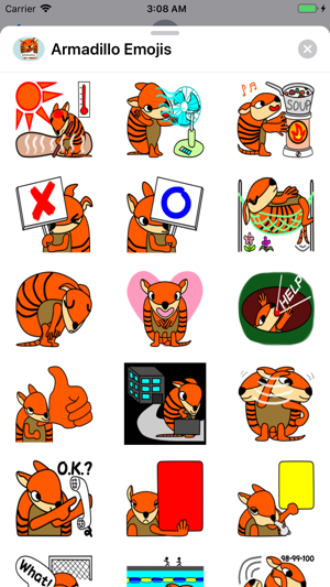 Armadillo Emojis(圖1)-速報App