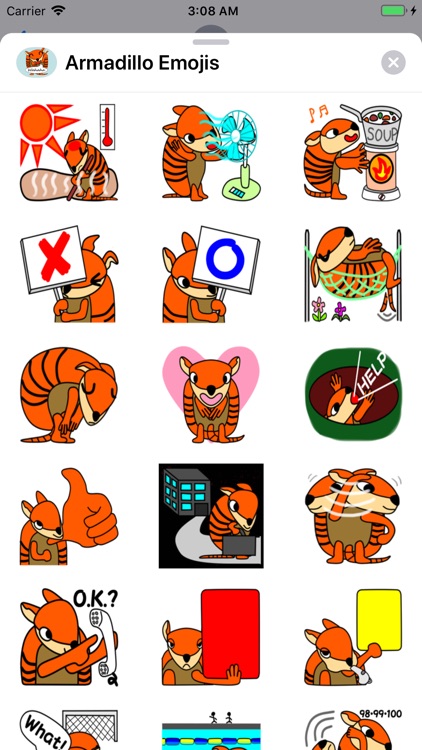 Armadillo Emojis