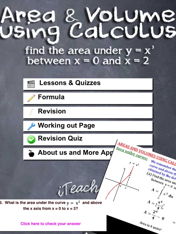 Area and Volume using Calculus