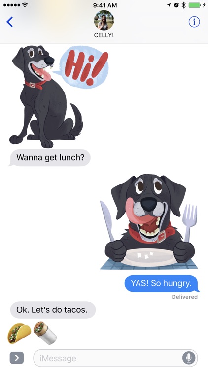 Mr. Cooper Black Dog Stickers screenshot-5