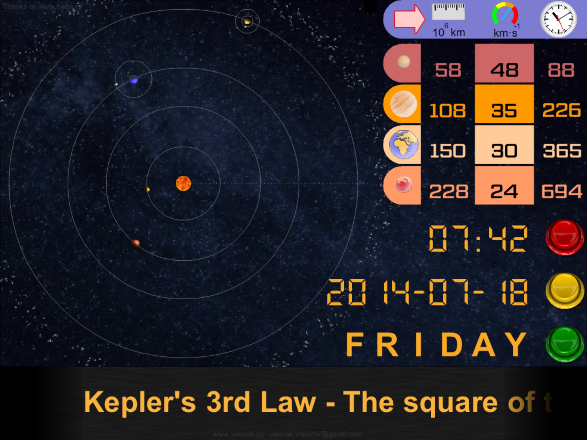 Kepler's Laws screenshot 3