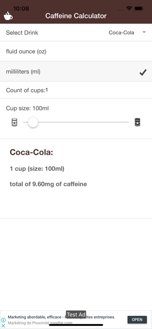 Simple Caffeine Calculator(圖4)-速報App