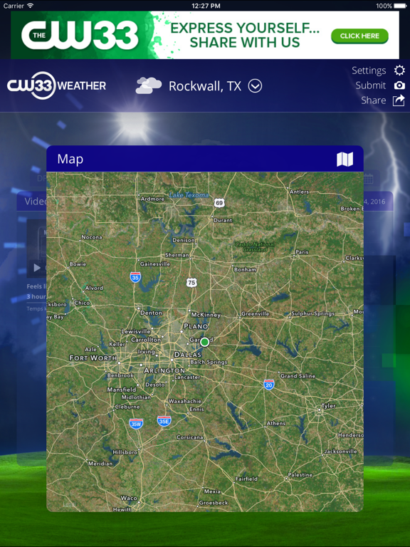 CW33 Dallas Texas Weather screenshot 2