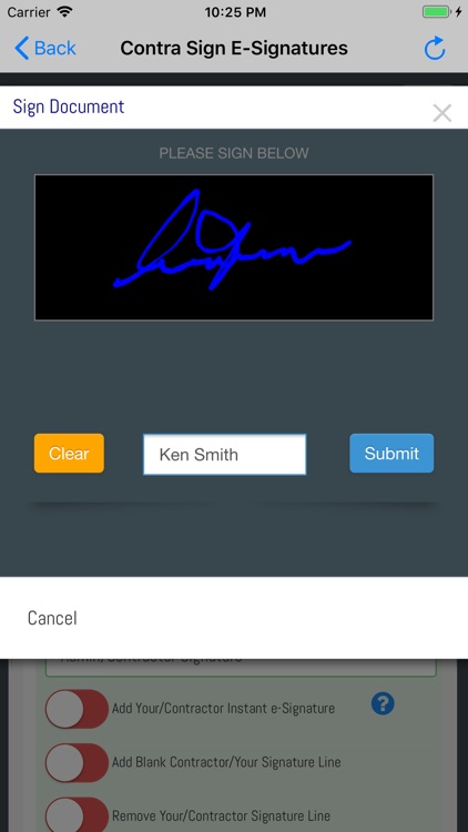 Contra Sign E-Signatures