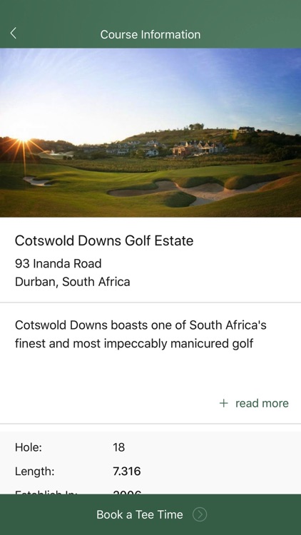 Cotswold Downs Golf Bookings