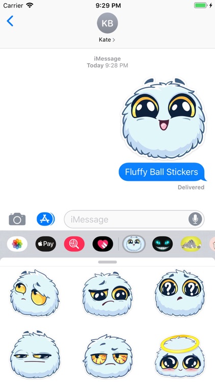 Fluffy Ball Stickers screenshot-3