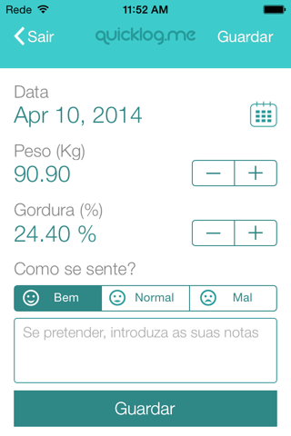 Weight Tracker QuickLog.me screenshot 4