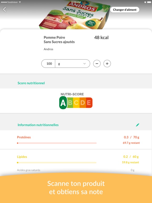 Foodvisor - Calorie et régime Foodvisor - Calorie et régime
