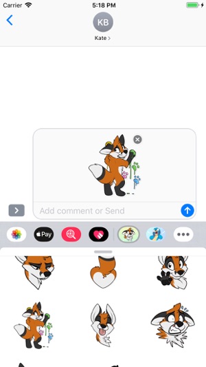 Fox Animal Stickers & Emojis(圖1)-速報App