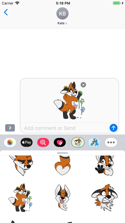 Fox Animal Stickers & Emojis