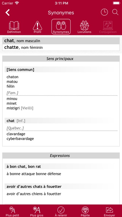 Dictionnaire Le Robert Mobile screenshot-4