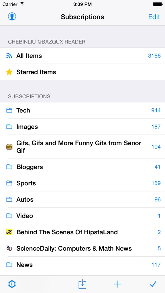 【图】Feeddler RSS News Reader(截图1) 【图】Feeddler RSS News Reader(截图1)