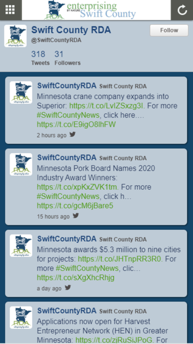 Swift County RDA screenshot 2