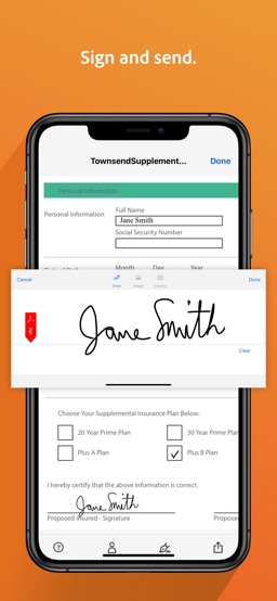 Adobe Fill & Sign－Form Filler app screenshot