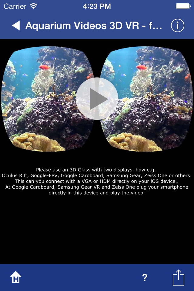 Aquarium Videos for Cardboard screenshot 3