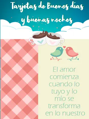 Screenshot 1 Frases de Buenos días y noches iphone