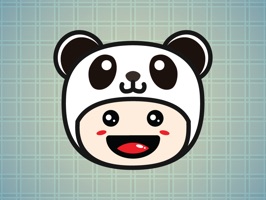 Sticker Me Panda Mascot Boy