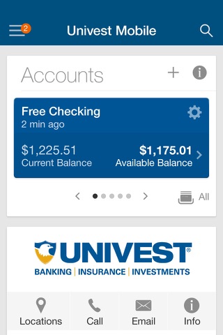 Univest screenshot 2