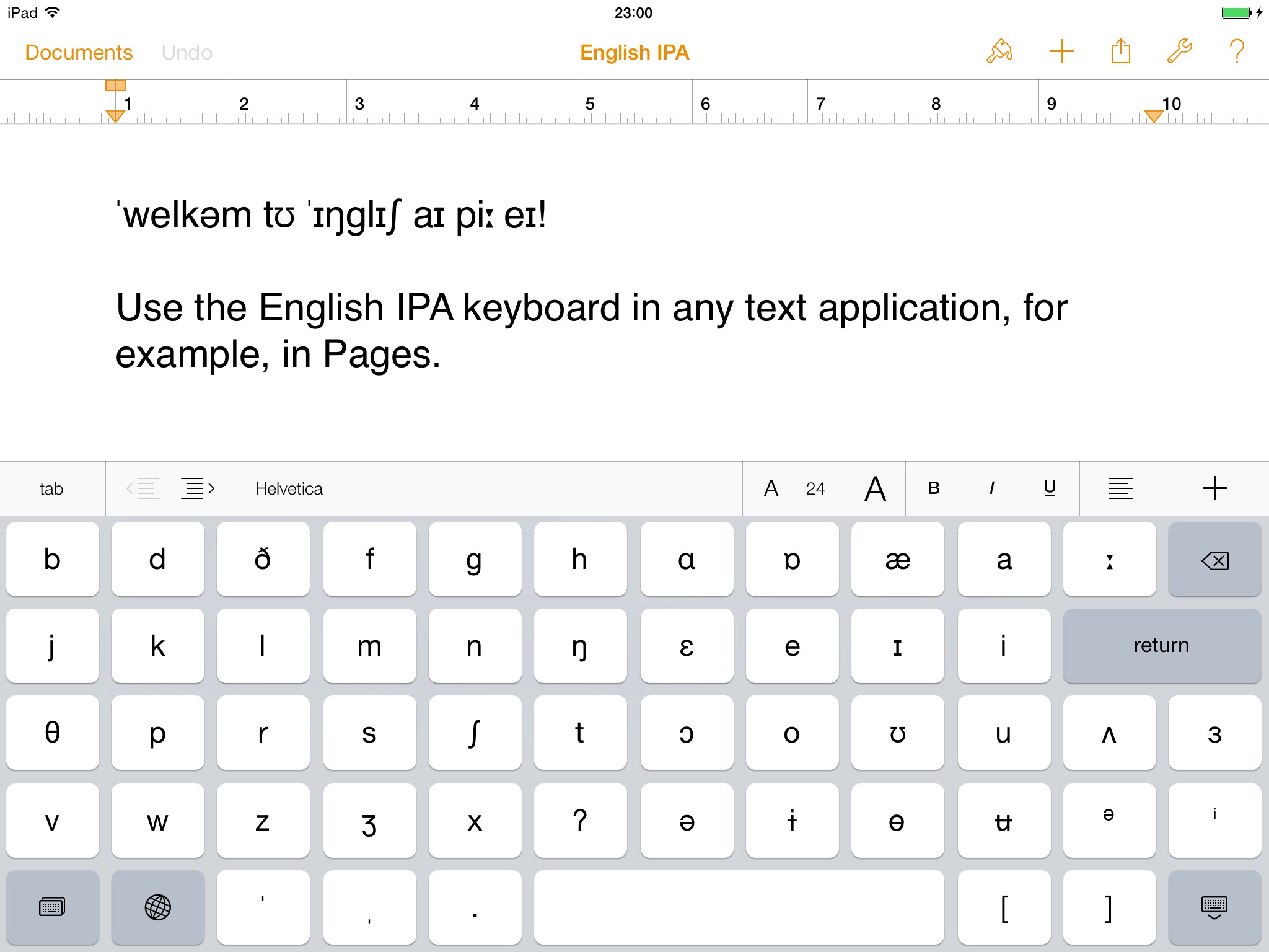 English IPA Keyboard screenshot 2