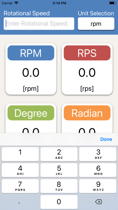 Rotational Speed Converter screenshot 2