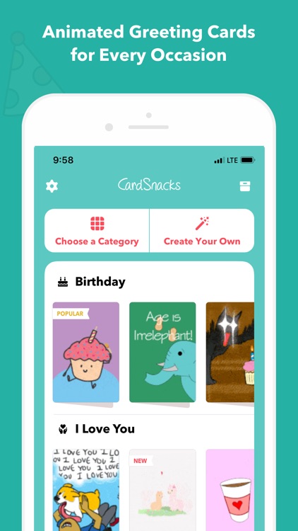 CardSnacks: ecards, greetings