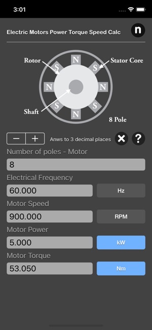 Electric Motors Speed Calc(圖3)-速報App