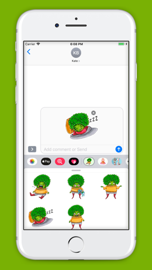 Broccoli Emoji Stickers(圖4)-速報App