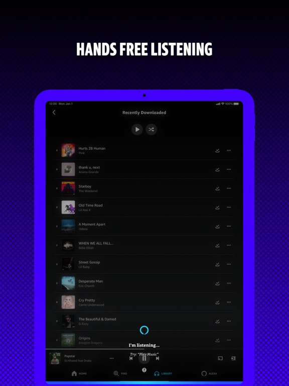 iPad Image of Amazon Music: Songs & Podcasts
