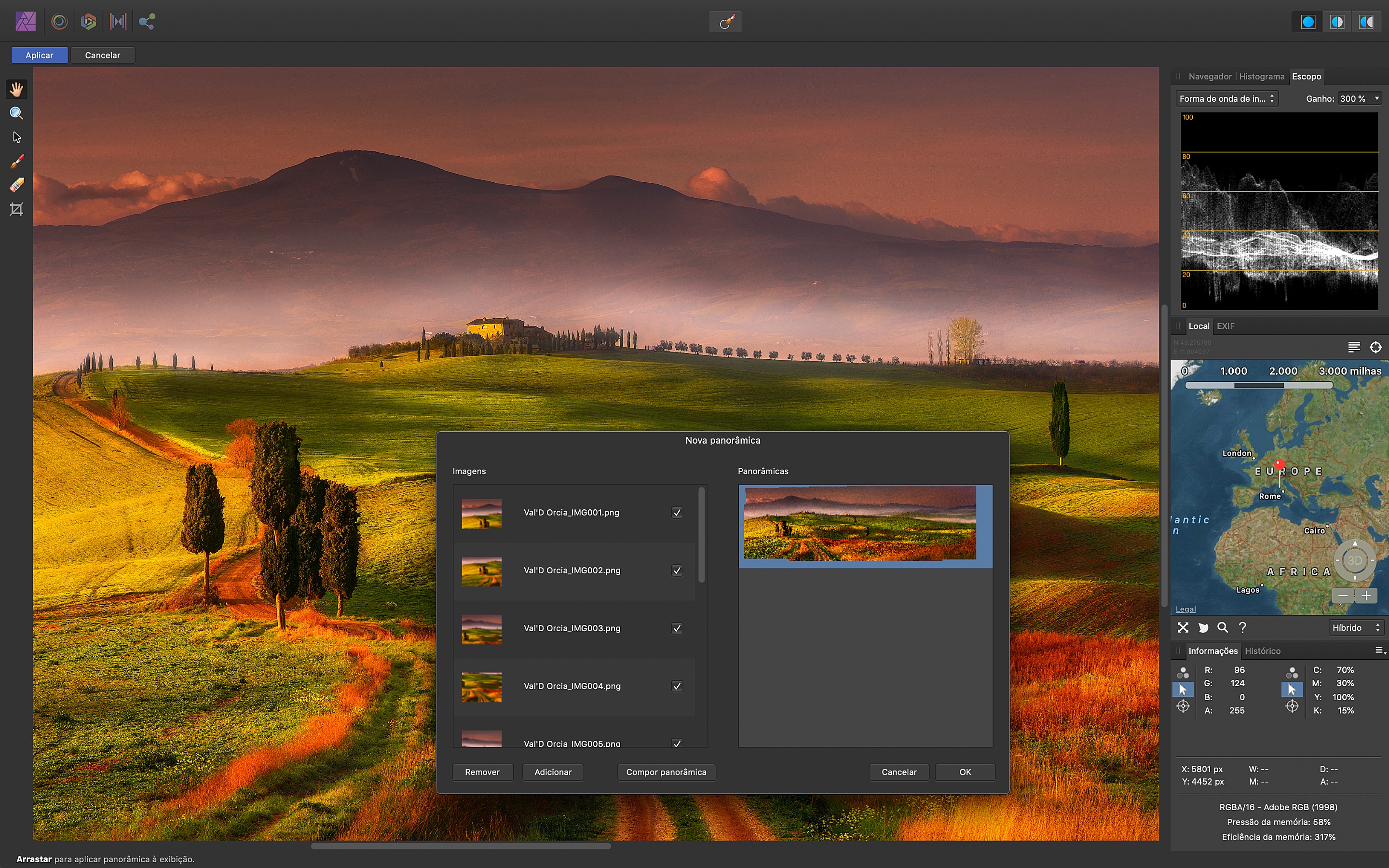 Screenshot do app Affinity Photo