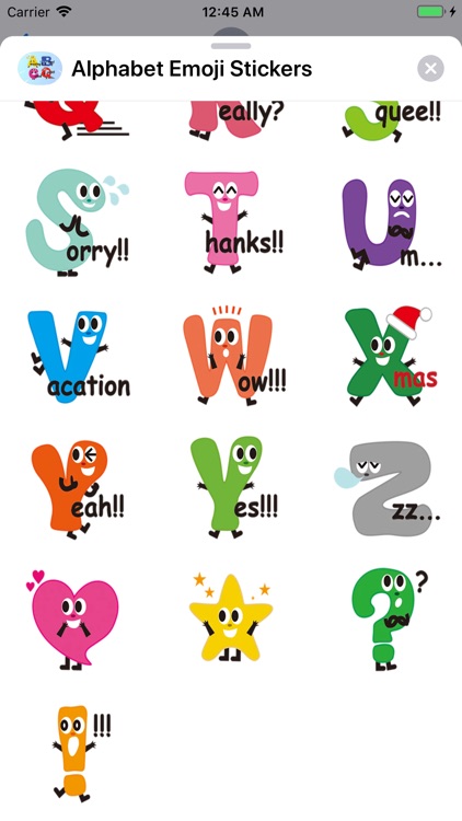 Alphabet Emoji Stickers screenshot-4