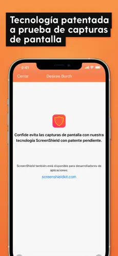 Captura 3 Confide: mensajes seguros iphone