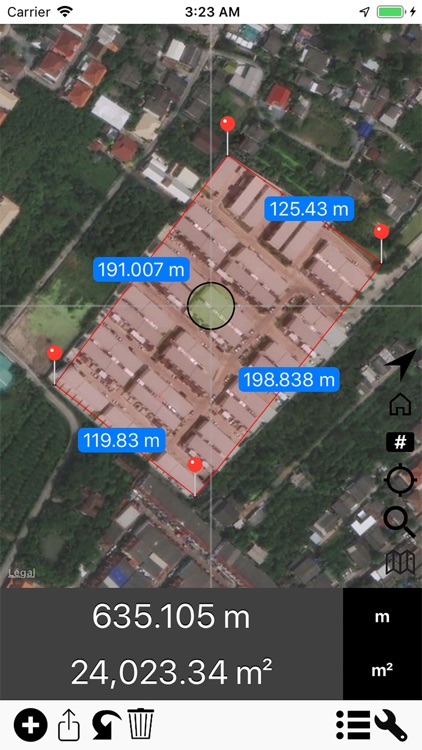 Area & Distance - Map Measure