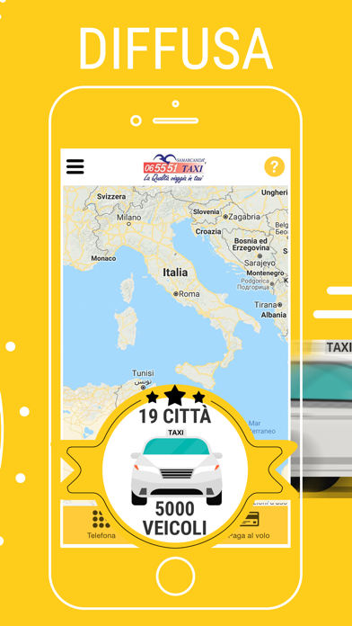 Screenshot of appTaxi - chiama e paga i taxi2