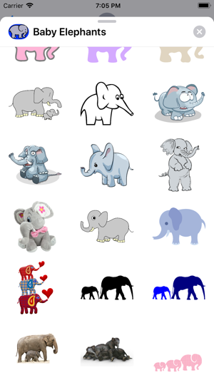 Little Baby  Elephant Stickers(圖2)-速報App