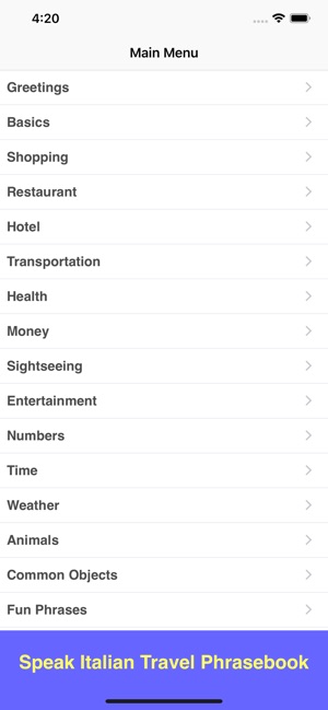 Speak Italian Travel Phrases(圖1)-速報App
