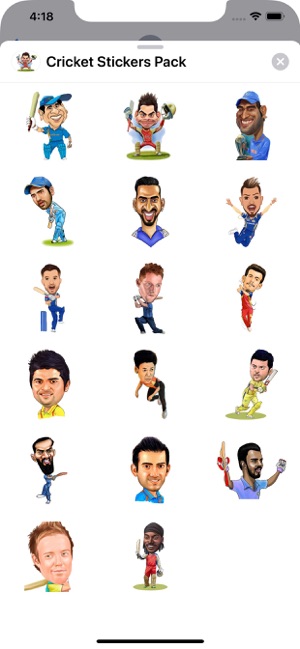 Cricket Stickers Pack