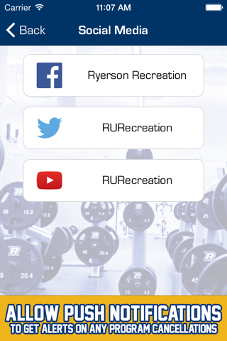 Ryerson Athletics Mobile App - náhled