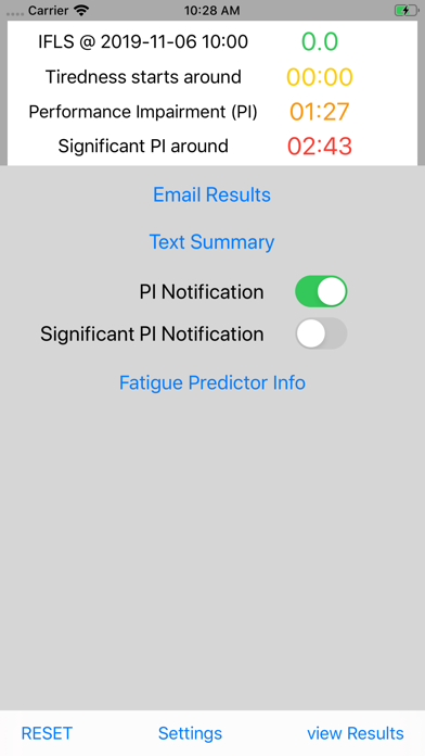 Fatigue Predictor Fb screenshot 2