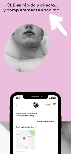 Captura de Pantalla 2 HOLE: Chat y citas gay anónimo iphone