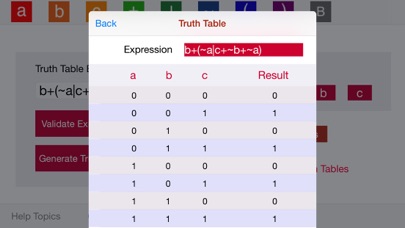 How to cancel & delete Logic Truth Tables from iphone & ipad 4