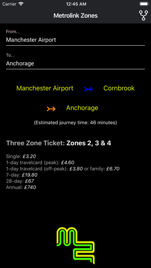 Metrolink Zones