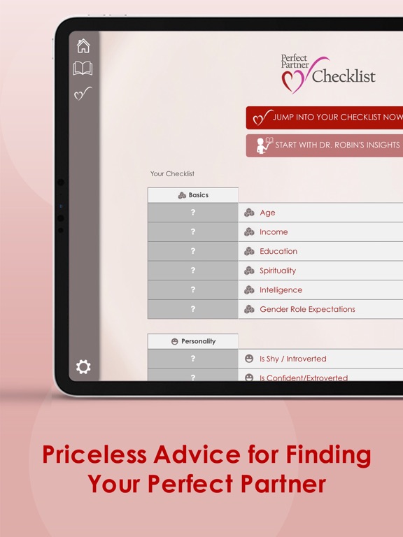 Screenshot #4 pour Perfect Partner Checklist