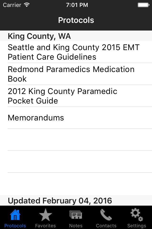 King County EMS Protocol Book screenshot 2