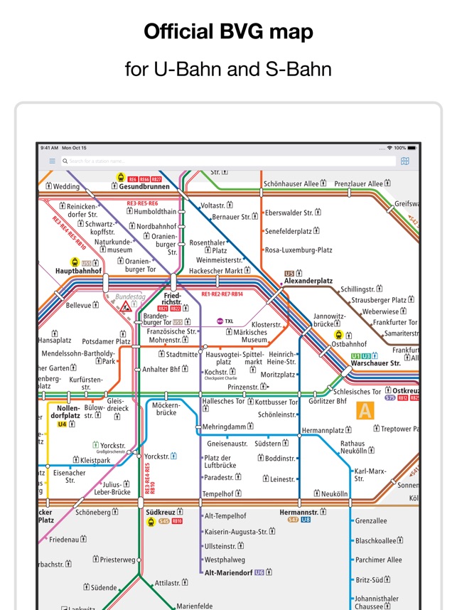 Berlin Subway Bvg U Bahn Map On The App Store