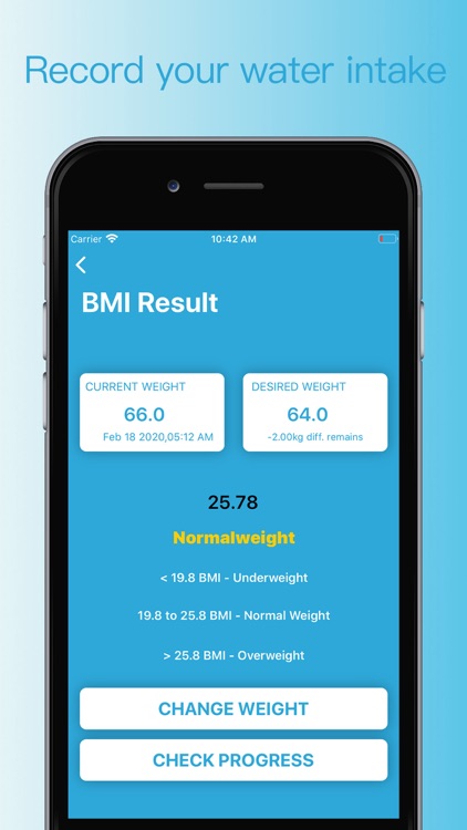 Health Water & BMI