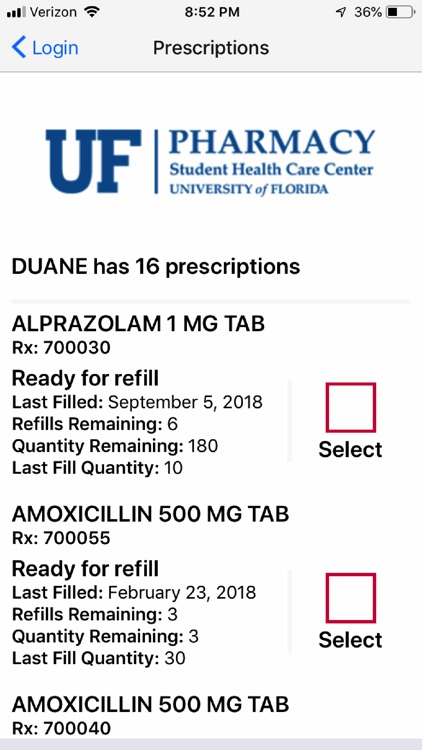 UF Student Health Pharmacy