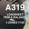 A319 LOADSHEET T&B 150 4z PAX